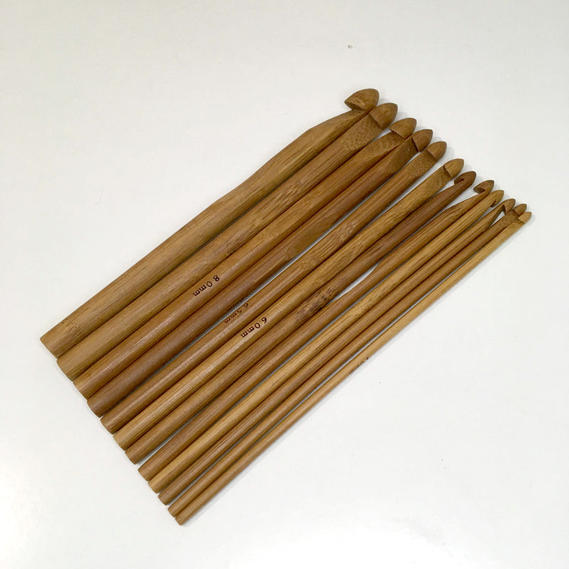 Set 12 crochet de Bambú