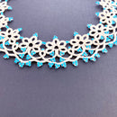 Collar Isabel Beige-Turquesa