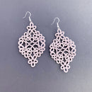 Aros Alejandra Rosa Plateado