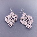 Aros Alejandra Rosa Plateado