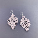 Aros Alejandra Rosa Plateado