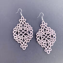 Aros Alejandra Rosa Plateado