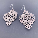 Aros Alejandra Rosa Plateado